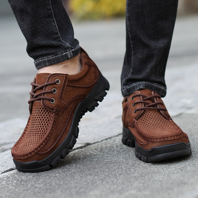 Rugged Leather Loafers