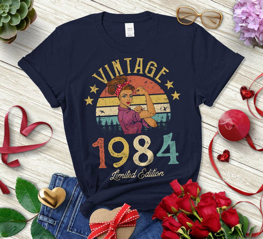 Vintage 1984 Limited Edition Retro Womens T-Shirt