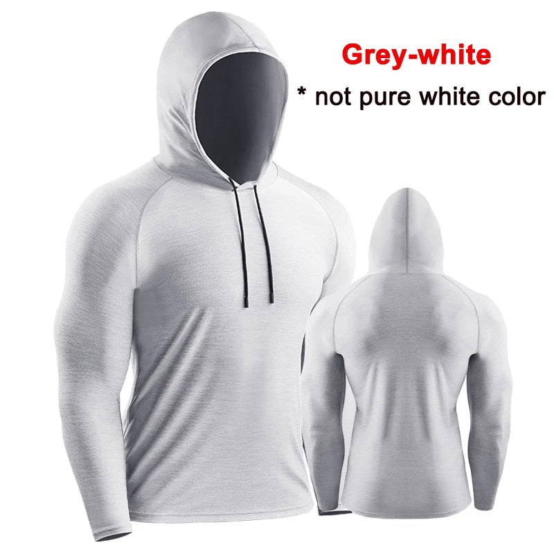 Quick Dry Fitness Hoodie Long Sleeve Shirt