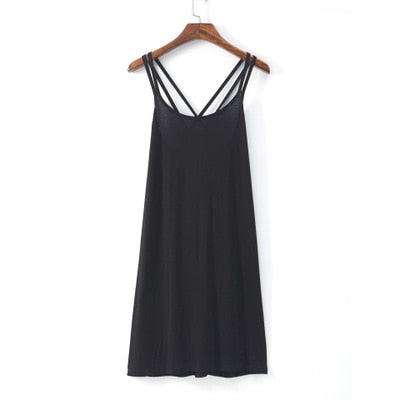 Cross Strap Casual Nightgown