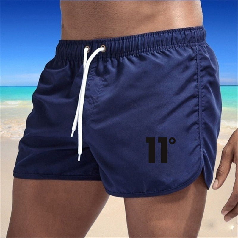 Mens Above-Knee Swimwear Quick Dry Beach Shorts