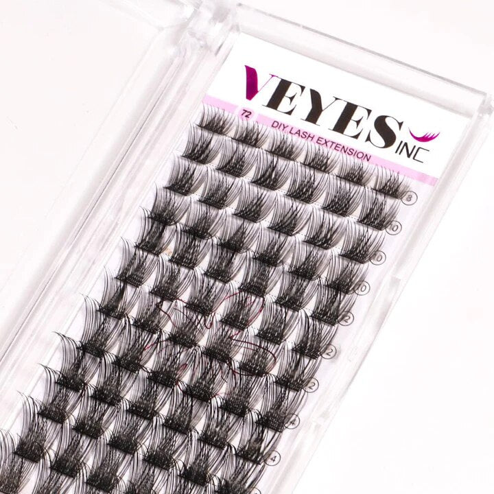 Veyes Inc 72 PCS DIY Cluster Lashes High Volume