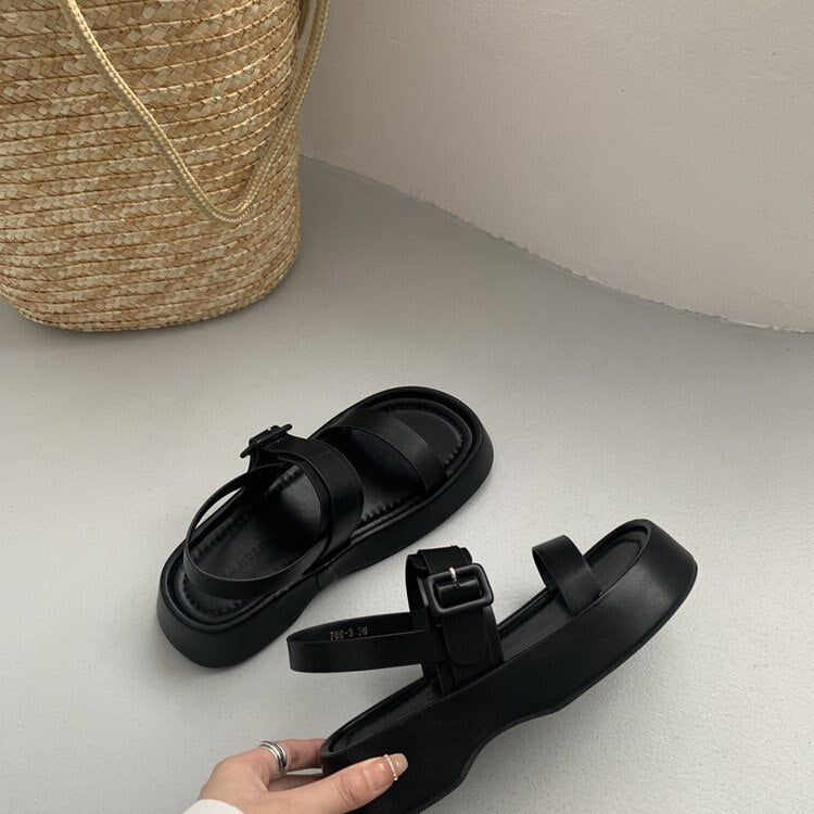 Strappy Mini-Platform Sandals