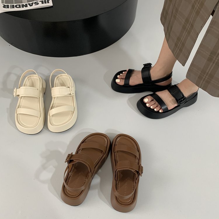 Strappy Mini-Platform Sandals