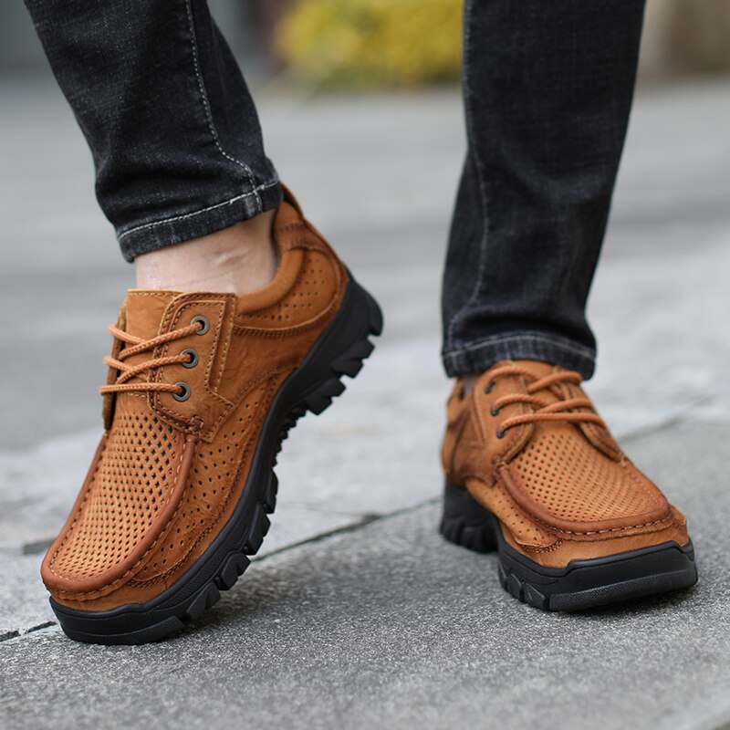Rugged Leather Loafers
