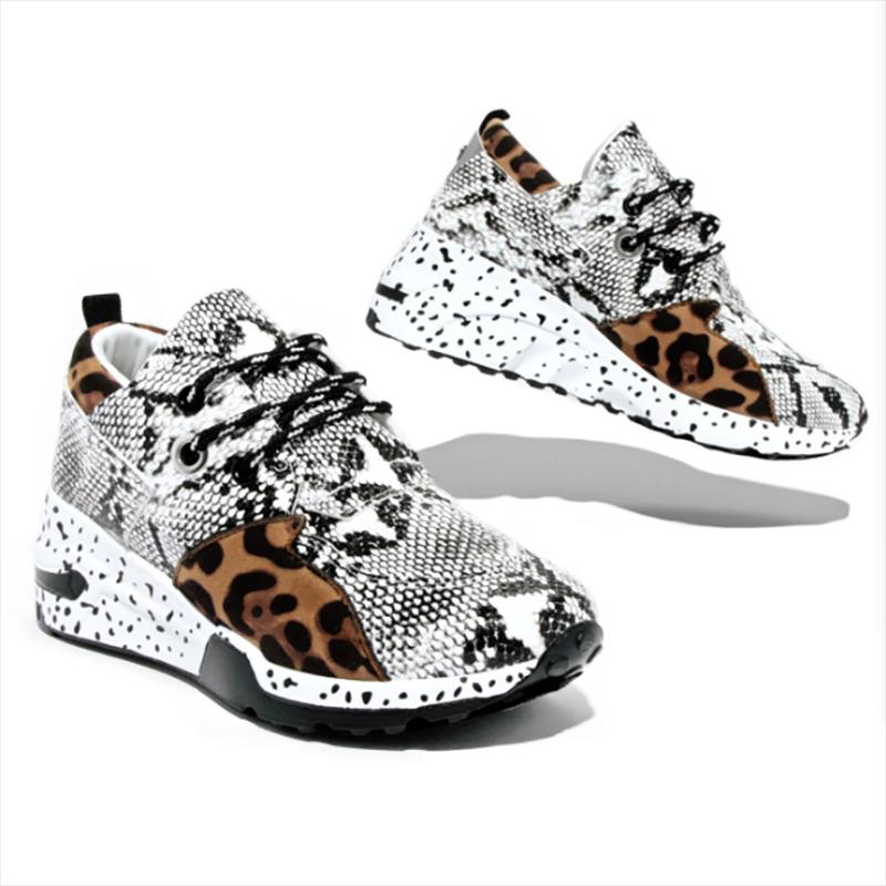 Platform Leopard Print Sneakers