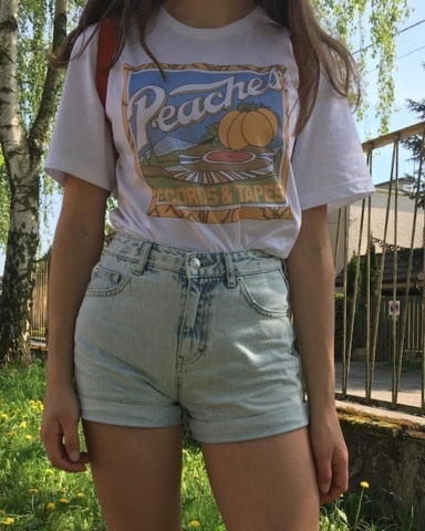 Peaches Records Tapes Graphic Tee
