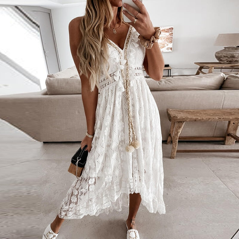 Lace Patchwork Elegant Dress