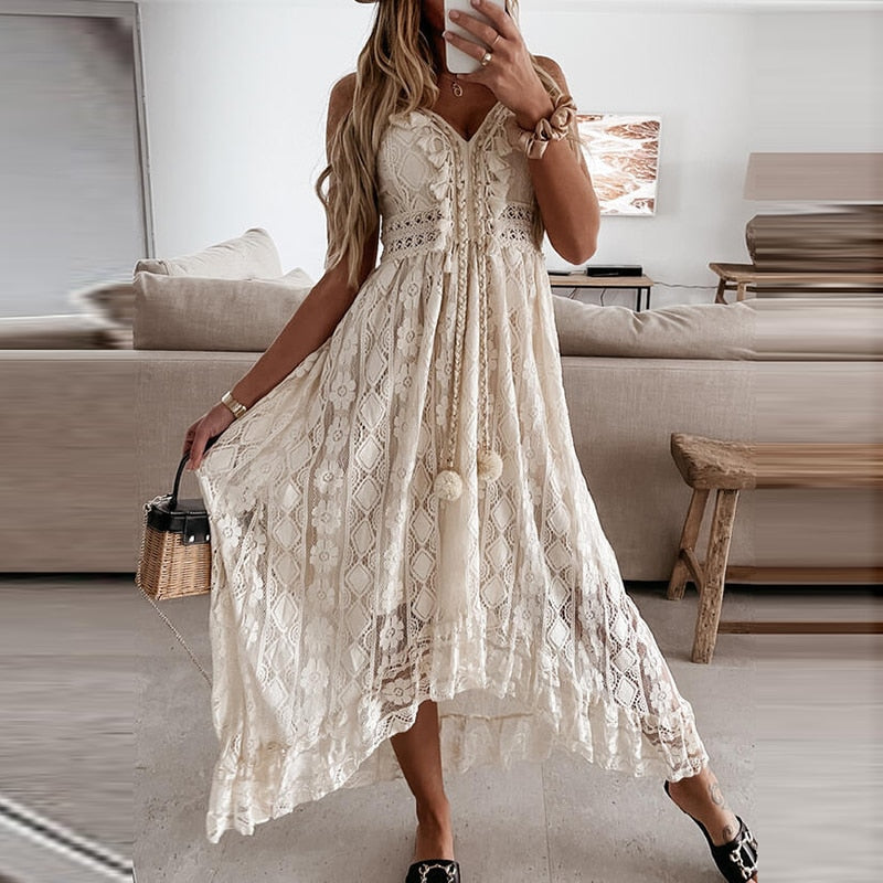 Lace Patchwork Elegant Dress
