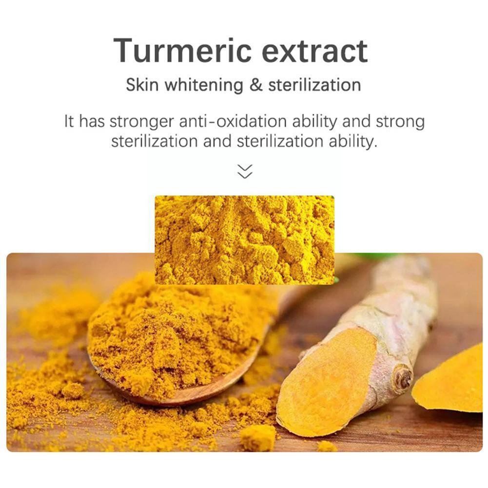 Tumeric Soap Natural. To Lightening Acne Dark Spots Skin Brighter Bars Removal Glow Scars Y8u3