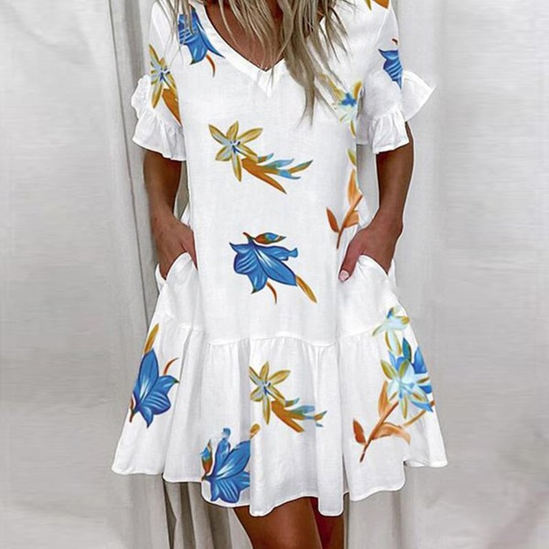 Butterfly Sleeve Women Mini-Dress