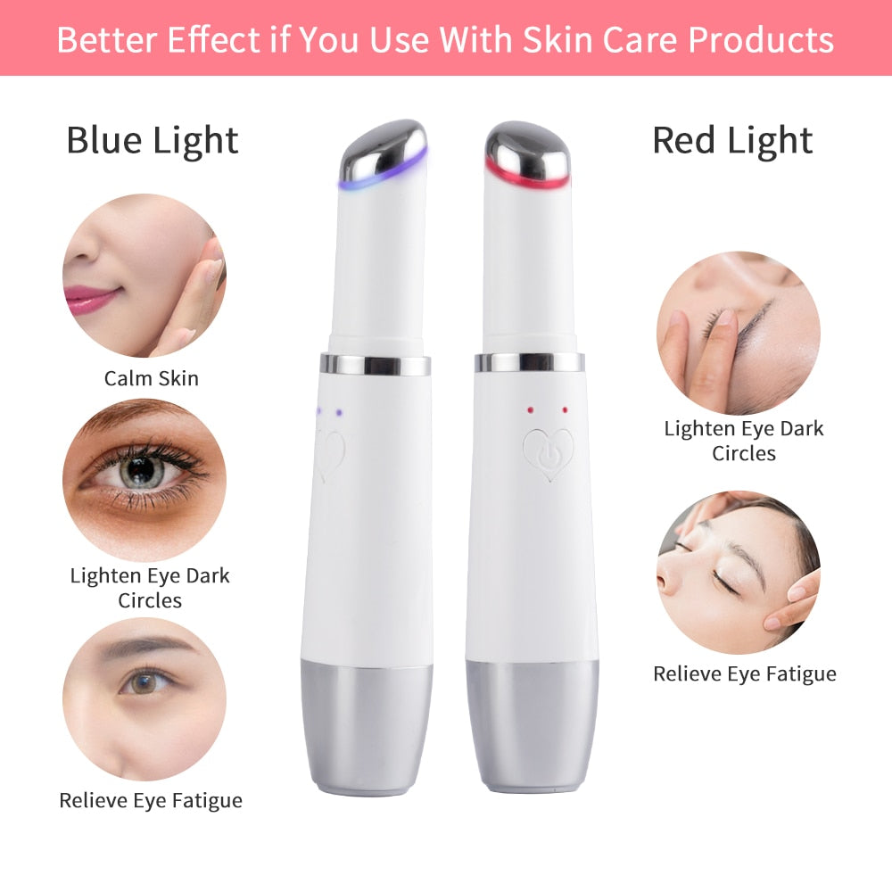 Electric Mini Eye Massage Device Pen Magic Stick Anti Wrinkle Beauty Eye Care Tool