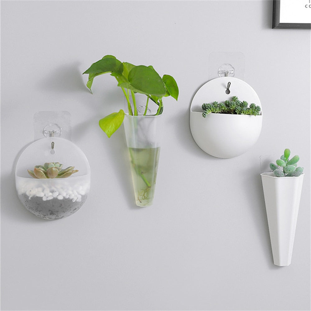 Creative Wall-mounted Flower Vase Tube Wall Hanging Plant Indoor Garden