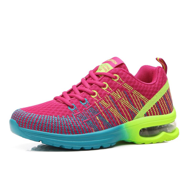 Air-Mesh Neon Sneakers for Women
