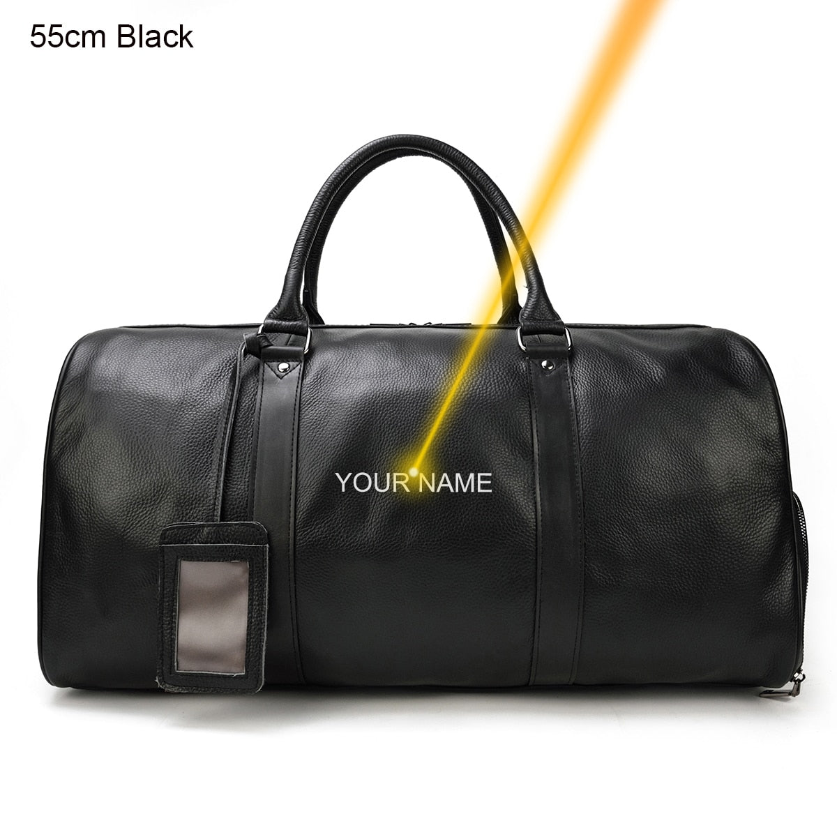 Luxury Genuine Leather Weekend Travel Bag Customizable