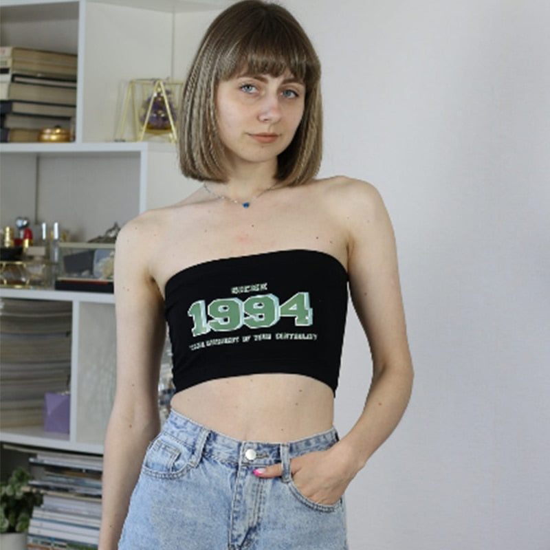 Crop Top Sleeveless Cool Punk T Shirts Techwear
