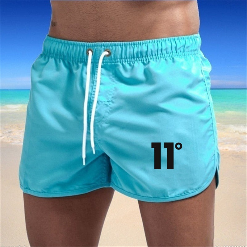Mens Above-Knee Swimwear Quick Dry Beach Shorts
