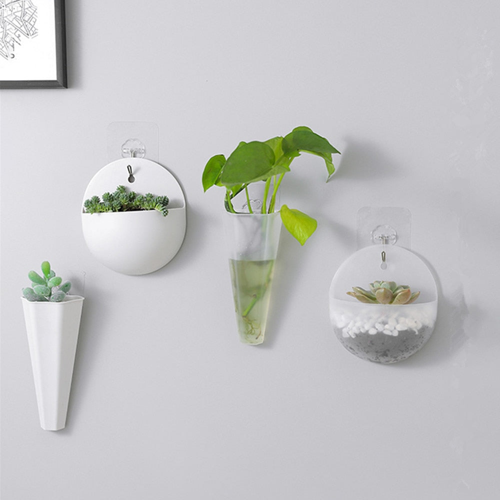 Creative Wall-mounted Flower Vase Tube Wall Hanging Plant Indoor Garden